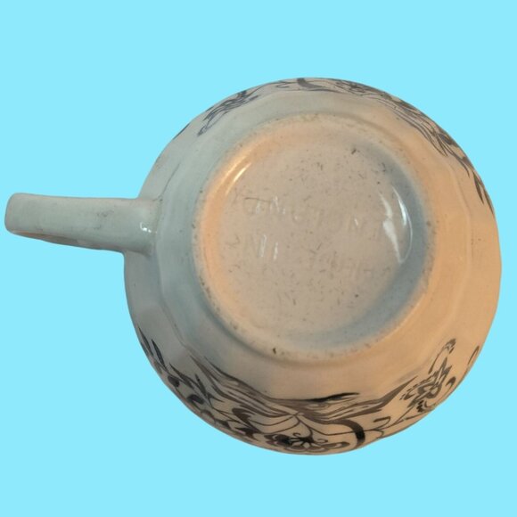 J G Meakin Blue White Floral Teacup Nordic Vintage Ceramic Cup - Picture 8 of 13